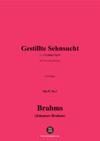 Brahms-Gestillte Sehnsucht,for Voice,Cello and Piano