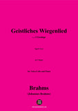Brahms-Geistliches Wiegenlied