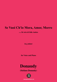 Donaudy-Se Vuoi Ch'io Mora,Amor,Morro