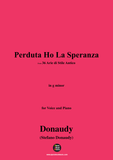 Donaudy-Perduta Ho La Speranza