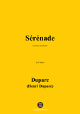 Duparc-Sérénade