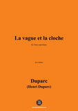 Duparc-La vague et la cloche