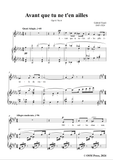 G. Fauré-Avant que tu ne t'en ailles