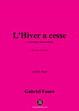 G. Fauré-L'Hiver a cesse