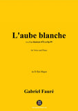 G. Fauré-L'aube blanche