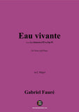 G. Fauré-Eau vivante
