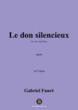 G. Fauré-Le don silencieux