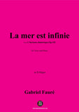 G. Fauré-La mer est infinie