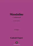 G. Fauré-Mandoline,in G Major,Op.58 No.1