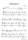 G. Fauré-Jardin nocturne,in E flat Major,Op.113 No.3