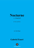 G. Fauré-Nocturne,in E flat Major,Op.43 No.2