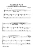 Keel-Vocal Study No.10,in e flat minor