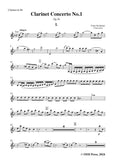 F. Krommer-Clarinet Concerto No.1,Op.36,for Clarinet and Piano