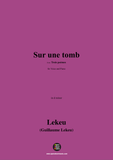 Lekeu-Sur une tombe