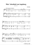 C. Loewe-Max' Abschied von Augsburg