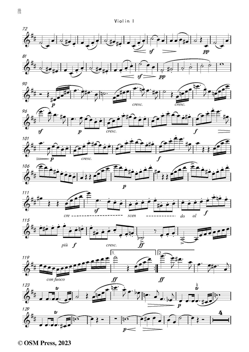 Mendelssohn String Quartet No.3,in D Major,Op.44 No.1 – Open Sheet 