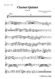 W. A. Mozart-Clarinet Quintet,K.Anh.90