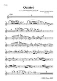 W. A. Mozart-Quintet,based on 'Clarinet Quintet,K.Anh.90'