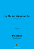 Paladilhe-La fille aux cheveux de lin