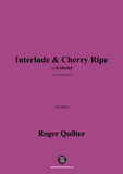 Quilter-Interlude & Cherry Ripe
