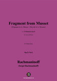 Rachmaninoff-Fragment from Musset