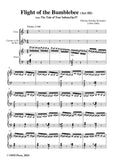 Rimsky-Korsakov-Flight of the Bumblebee,Act III,for Voice,Clarinet(ad lib.) and Piano