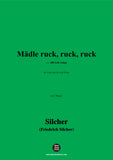 Silcher-Mädle ruck,ruck,ruck,for Voice(ad lib.) and Piano