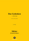 Silcher-Das Gedenken(Mag auch heiβdas Scheiden brennen)