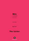Spicker-Bitte,Op.32 No.1