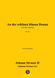 Johann Strauss II-An der schönen blauen Donau,for String Quartet