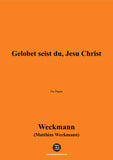 Weckmann-Gelobet seist du,Jesu Christ,for Organ