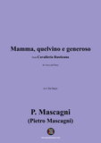 P. Mascagni-Mamma,quel vino é generoso