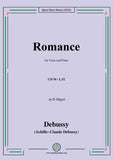 Debussy-Romance,in D Major,CD 56;L.52,for Voice and Piano