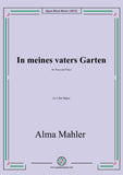 Alma Mahler-In meines vaters Garten,in A flat Major,for Voice and Piano
