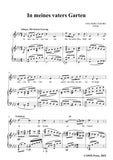 Alma Mahler-In meines vaters Garten,in A flat Major,for Voice and Piano