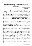 Bach,J.S.-Brandenburg Concerto No.2 in F Major,BWV 1047,Trumpet,Flute,Oboe,Violin and Strings