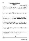 Bach,J.S.-Fugue in g minor,BWV 578,for Wind Quintet