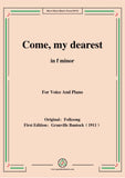 Bantock-Folksong,Come,my dearest(Pjesma)