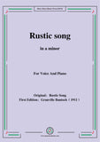 Bantock-Folksong,Rustic song(Durwan's Song)