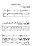 Beethoven-Ich liebe dich,for Cello and Piano