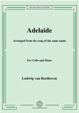 Beethoven-Adelaide,for Cello and Piano