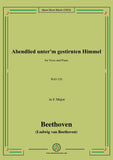 Beethoven-Abendlied unter'm gestirnten Himmel,WoO 150