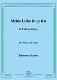 Brahms-Meine Liebe ist grün