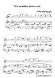 Brahms-Wie melodien zieht es mir