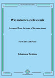 Brahms-Wie melodien zieht es mir