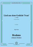 Brahms-Lied aus dem Gedicht Ivan,Op.3 No.4