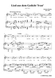 Brahms-Lied aus dem Gedicht Ivan,Op.3 No.4