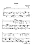 Brahms-Parole,Op.7 No.2