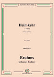 Brahms-Heimkehr,Op.7 No.6
