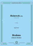 Brahms-Heimweh III,Op.63 No.9